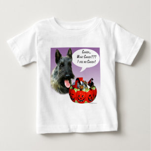 T-shirt Pour Bébé Scottish Terrier Halloween Candy