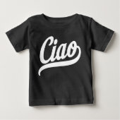 T-shirt Pour Bébé Script Ciao (blanc) (Devant)