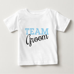 T-shirt Pour Bébé Script Team Groom