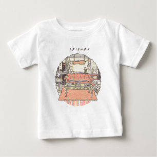 T-shirt Pour Bébé Se détendre avec les amis™ Dessin animé 2