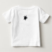 T-shirt Pour Bébé Sea turtle b/w (Dos)