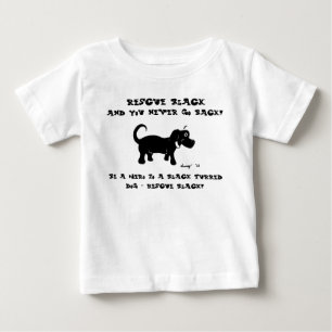 T-shirt Pour Bébé Secourir Chemises Chiens Noirs
