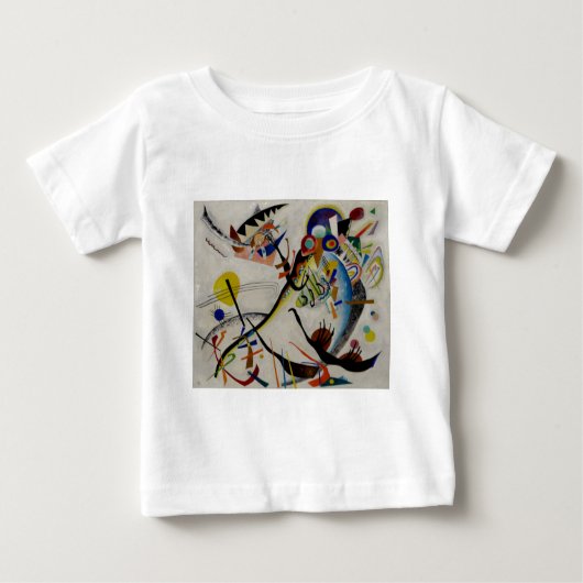 T-shirt Pour Bébé Segment Bleu de Kandinsky (Devant)