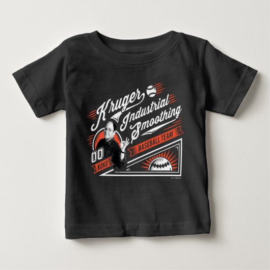 T-shirt Pour Bébé Seinfeld | Équipe industrielle de baseball de Krug (Devant)