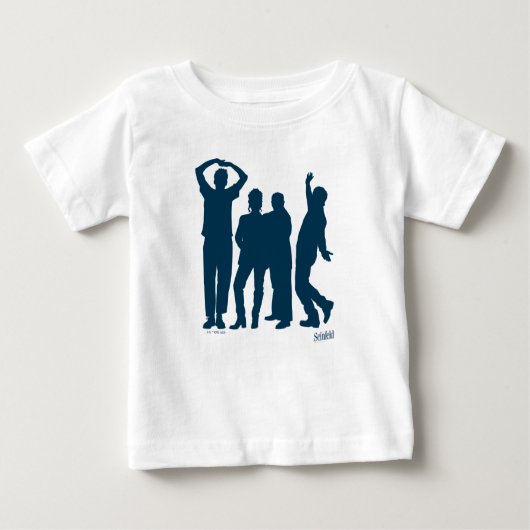 T-shirt Pour Bébé Seinfeld | Graphique de silhouette de groupe (Devant)