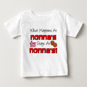 T-shirt Pour Bébé Séjour chez Nonna's