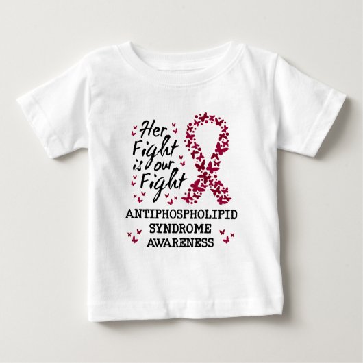 T-shirt Pour Bébé Sensibilisation au syndrome antiphospholipidique (Devant)