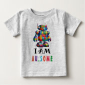 T-shirt Pour Bébé Sensibilisation sur l'autisme Autiste Enfants (Devant)