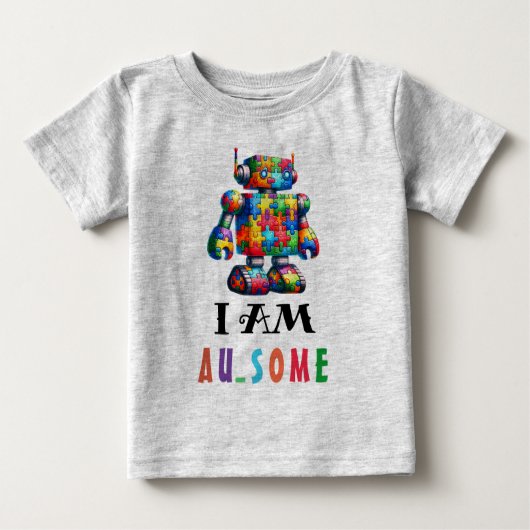 T-shirt Pour Bébé Sensibilisation sur l'autisme Autiste Enfants (Devant)