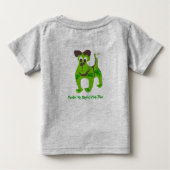 T-shirt Pour Bébé Sentez Mon Côté Irlandais Playant (Dos)