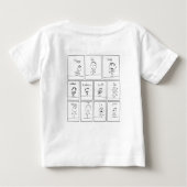 T-shirt Pour Bébé Sentiments Joyeux (Enfant/Bébé) (Dos)