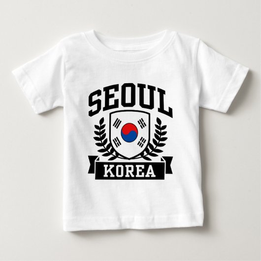 T-shirt Pour Bébé Séoul Corée (Devant)
