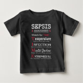 T-shirt Pour Bébé Sepsis Awareness Watch pour le guide TIME (Devant)