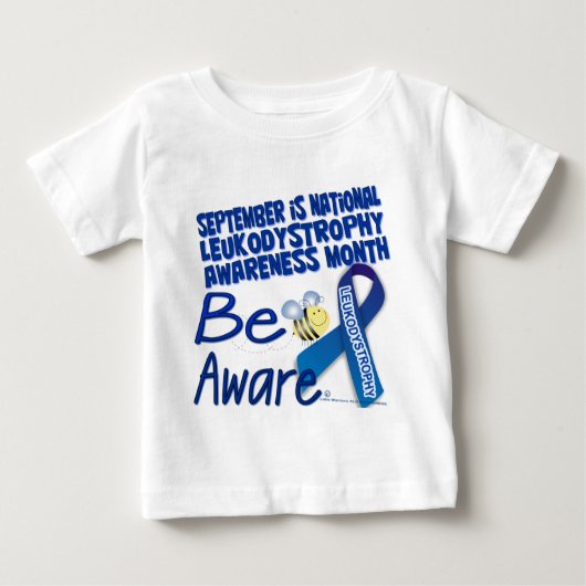 T-SHIRT POUR BÉBÉ SEPTEMBRE EST MOIS DE CONSCIENCE DE LEUKODYSTROPHY (Devant)