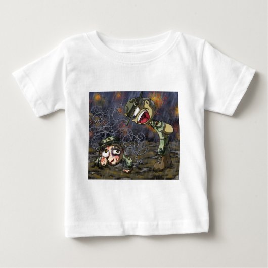 T-shirt Pour Bébé Sergent instructeur (Devant)