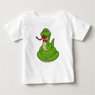 T-shirt Pour Bébé Serpent avec cravate de cabot