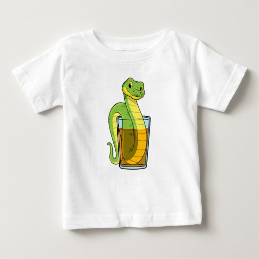 T-shirt Pour Bébé Serpent avec jus (Devant)