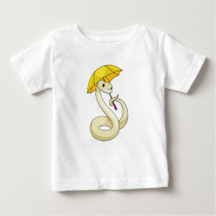 T-shirt Pour Bébé Serpent avec parapluie