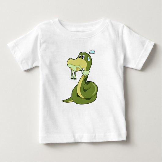 T-shirt Pour Bébé Serpent drôle (Devant)