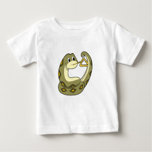 T-shirt Pour Bébé Serpent en musique avec Triangle.PNG