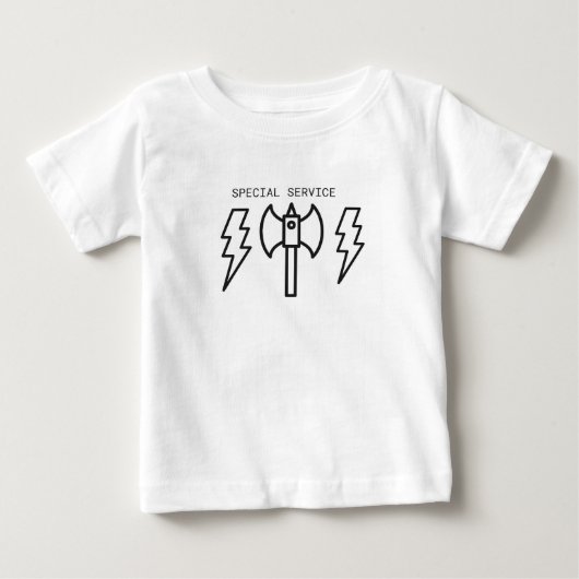 T-shirt Pour Bébé Service spécial (Devant)