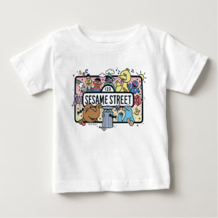 T-shirt Pour Bébé Sésame Sésame   Sesame Pals signe de Doodle