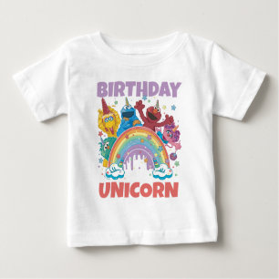 T-shirt Pour Bébé Sesame Street Anniversaire Unicorn