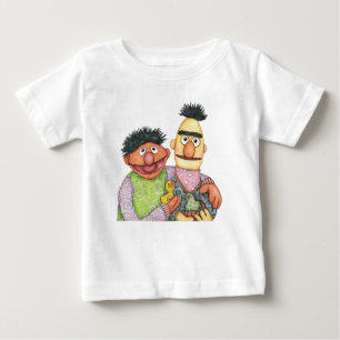 T-shirt Pour Bébé Sesame Street Bert et Ernie Watercolor