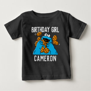 T-shirt Pour Bébé Sesame Street Cookie Monster 1er Anniversaire