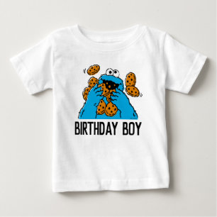 T-shirt Pour Bébé Sesame Street   Cookie Monster 1er Anniversaire Ba
