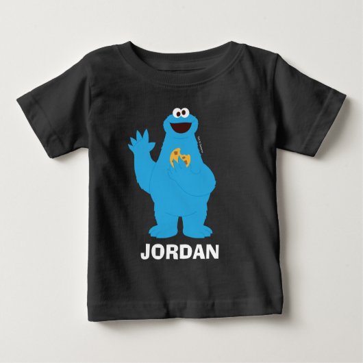 T-shirt Pour Bébé Sesame Street | Cookie Monster personnalisé (Devant)