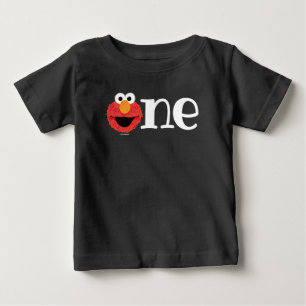 T-shirt Pour Bébé Sesame Street   Elmo 1er anniversaire tableau noir