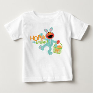 T-shirt Pour Bébé Sesame Street - Elmo   Pâques sautant