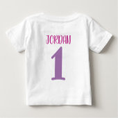 T-shirt Pour Bébé Sesame Street | Julia, Elmo & Abby - Anniversaire (Dos)