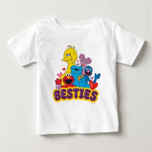 T-shirt Pour Bébé Sesame Street Valentine Besoins (Devant)