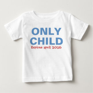 T-shirt Pour Bébé Seul Enfant Expirant Drôle Bleu Grand Frère Tout-P