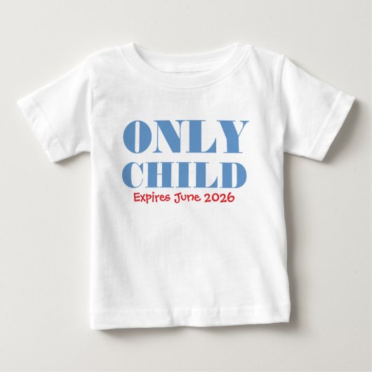 T-shirt Pour Bébé Seul enfant expirant drôle bleu grand frère tout-p (Devant)