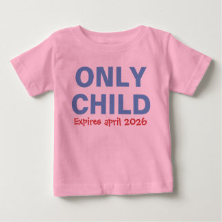 T-shirt Pour Bébé Seul Enfant Expirant Funny Blue Big Brother Toddle
