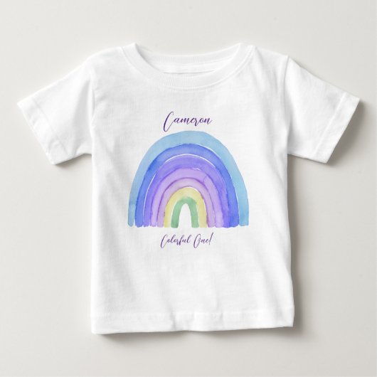 T-shirt Pour Bébé Sexe arc-en-ciel neutre (Devant)