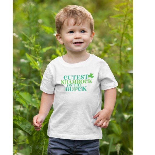 T-shirt Pour Bébé Shamrock croustillant dans le quartier St. Patrick