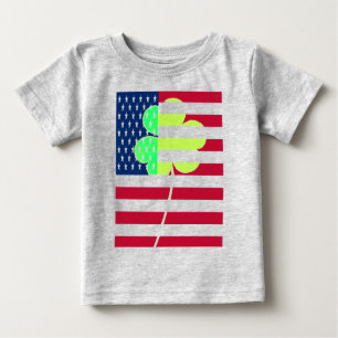 T-shirt Pour Bébé Shamrock du drapeau irlandais américain Clover St.