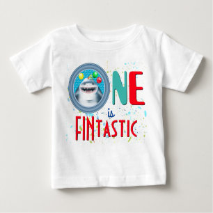 T-shirt Pour Bébé Shark Fintastic premier anniversaire