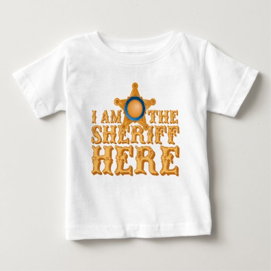 T-shirt Pour Bébé Shérif (Devant)
