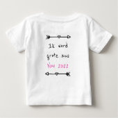 T-shirt Pour Bébé shhh... J'ai un secret. (Dos)