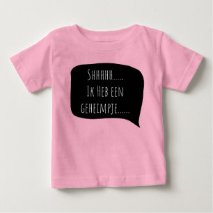 T-shirt Pour Bébé shhh... J'ai un secret... grande soeur.