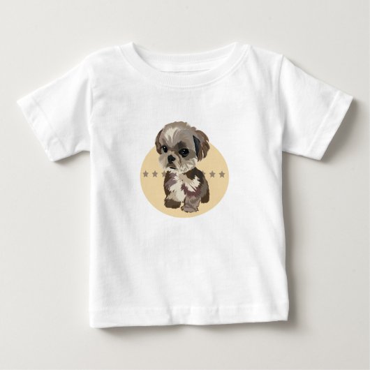 T-shirt Pour Bébé Shih Tzu (Devant)