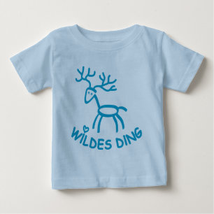 T-shirt Pour Bébé shirt hirsch geweih hirschgeweih elch sauvagement