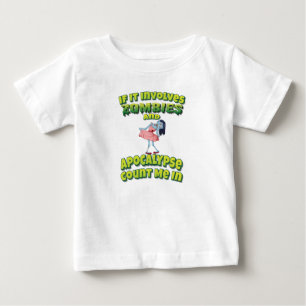 T-shirt Pour Bébé Si Cela Impliquait Des Zombies Et Une Apocalypse M