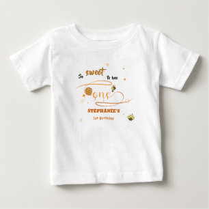 T-shirt Pour Bébé Si doux d'être un joli abeille pour un 1er anniver