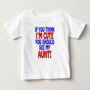 T-shirt Pour Bébé Si vous pensez que je suis mignon, vous devrais